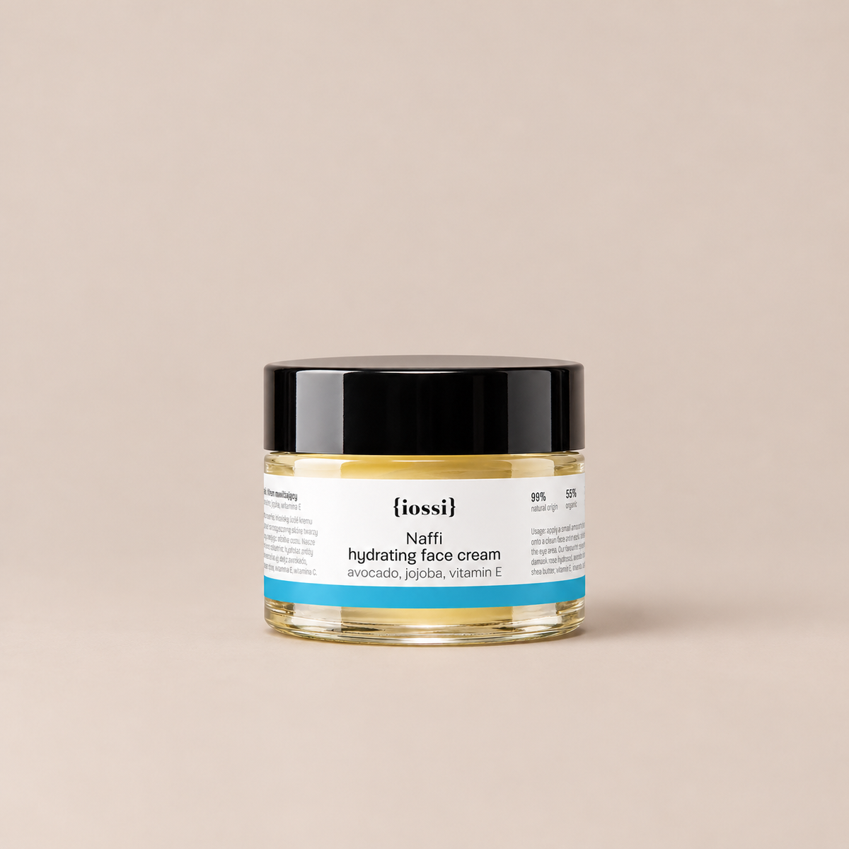 Naffi Drėkinamasis veido kremas. Avokadai. Jojoba. Vitaminas E.